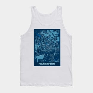 Frankfurt - Germary Peace City Map Tank Top